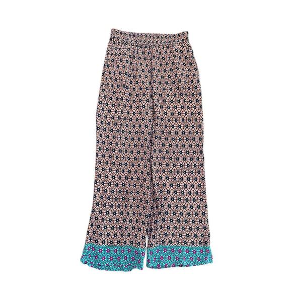 Conditions Apply Women's Multicolored Geometric Print Wide Leg Pants Size Medium - Picture 1 of 4